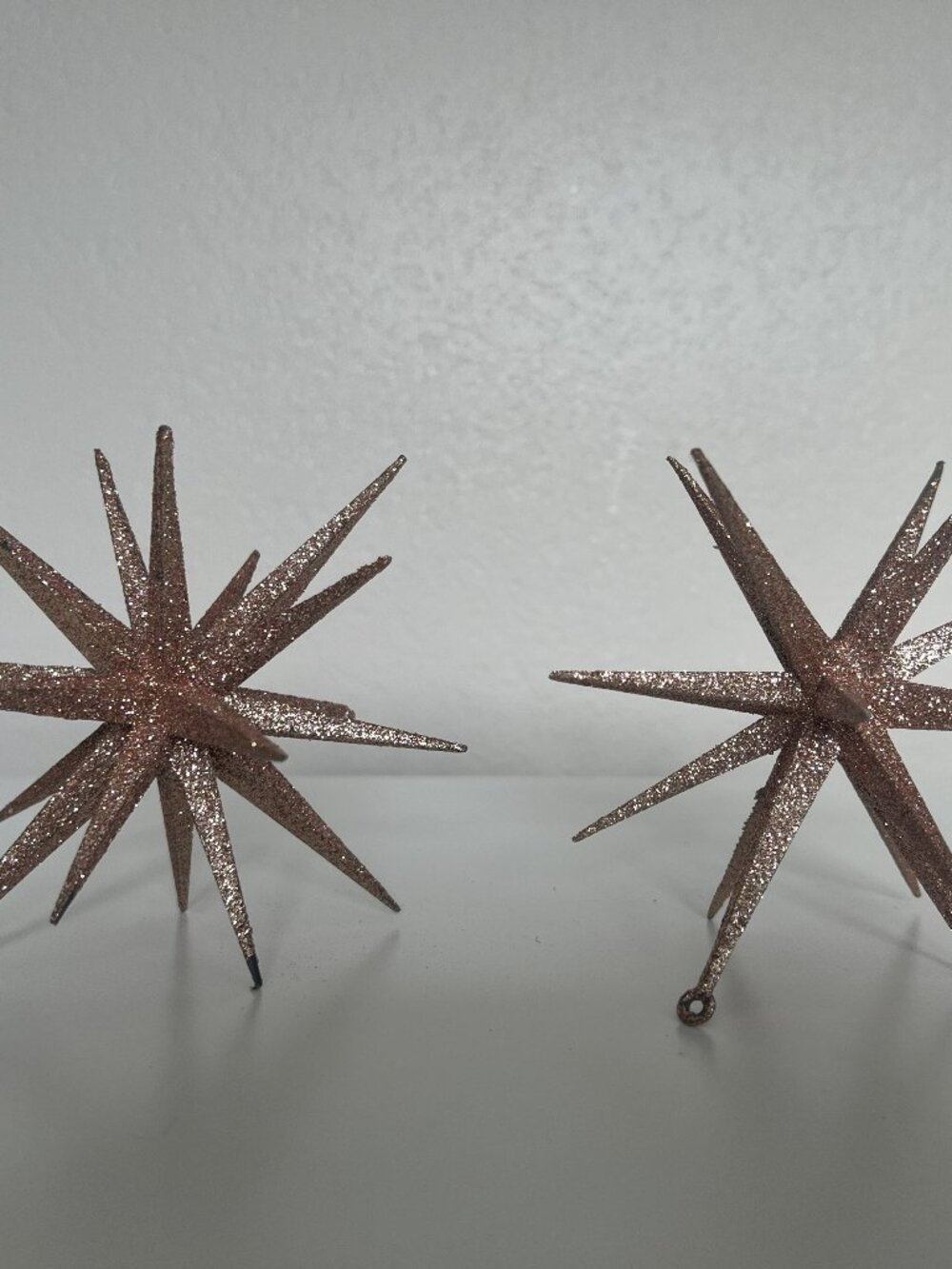 Holiday Decor Sparkly Star Ornament (Set of 2)